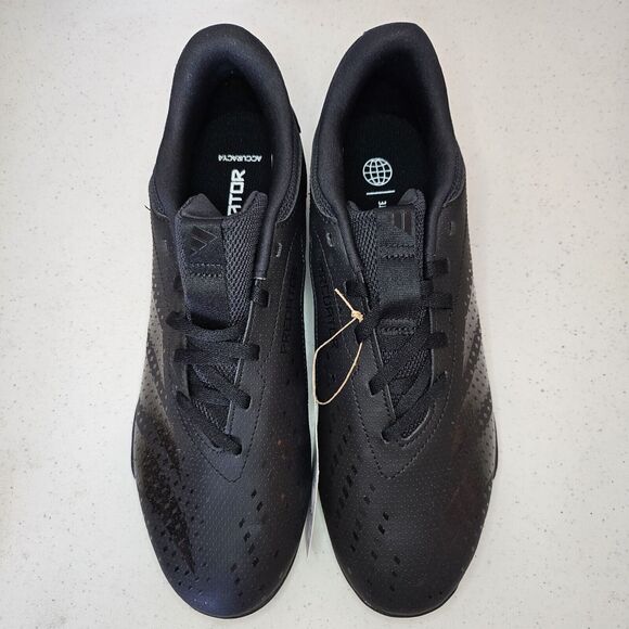ADIDAS PREDATOR ACCURACY .4 IN SALA GW7074 Core Black Soccer Shoe Men's Size 10 - Picture 4 of 7